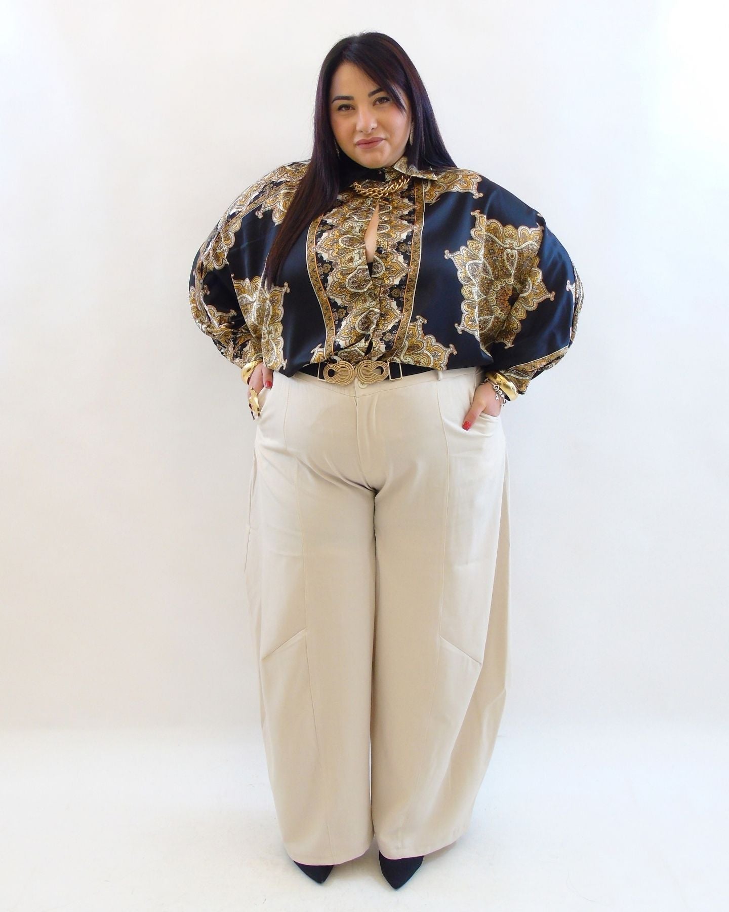 Pantalone ballon in tessuto 66693