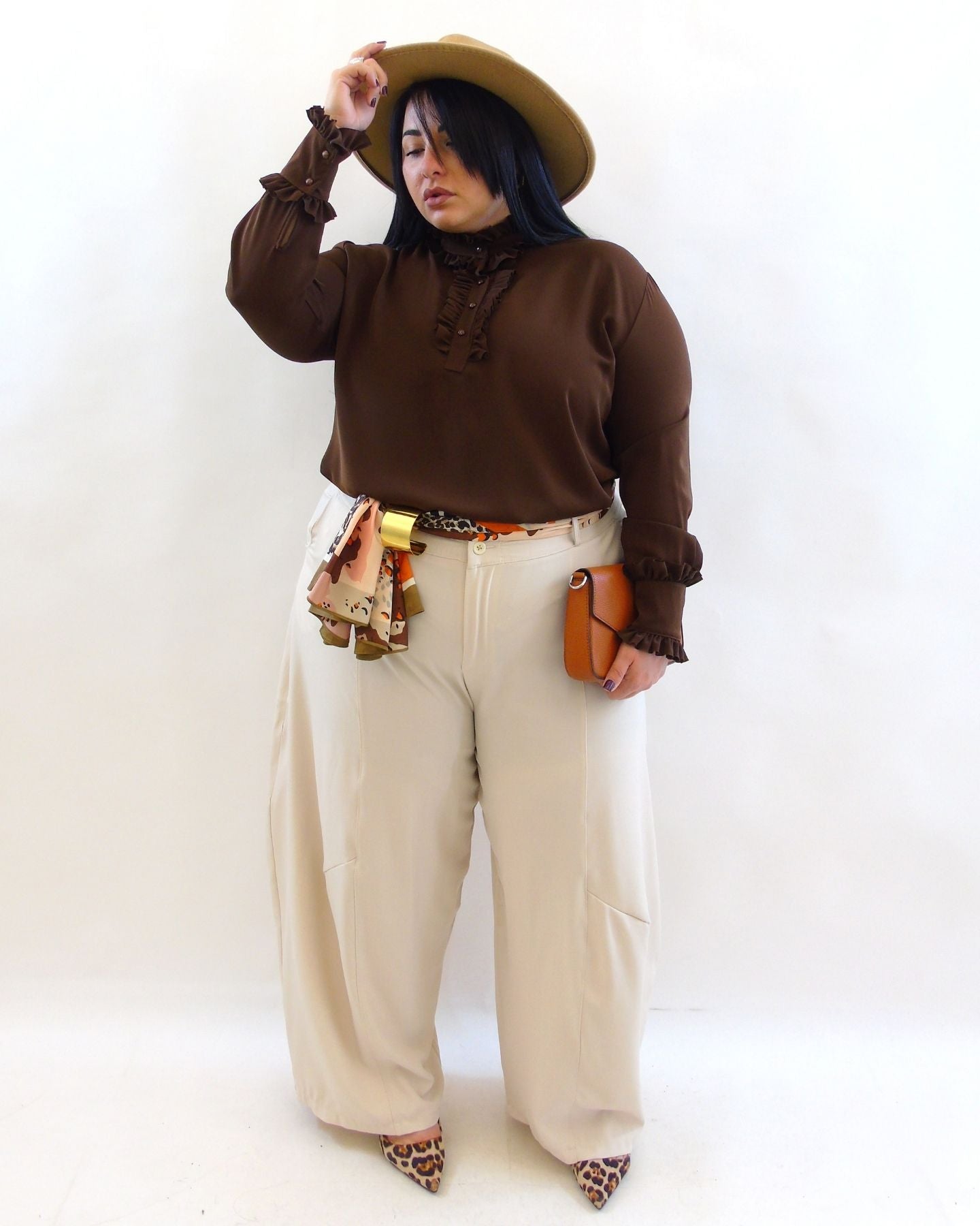 Pantalone ballon in tessuto 66693