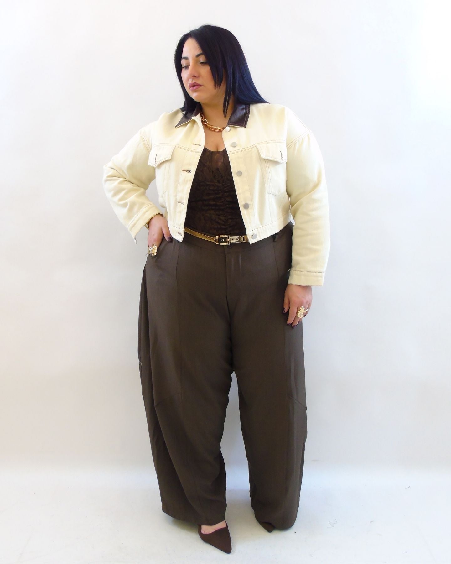 Pantalone ballon in tessuto 66693