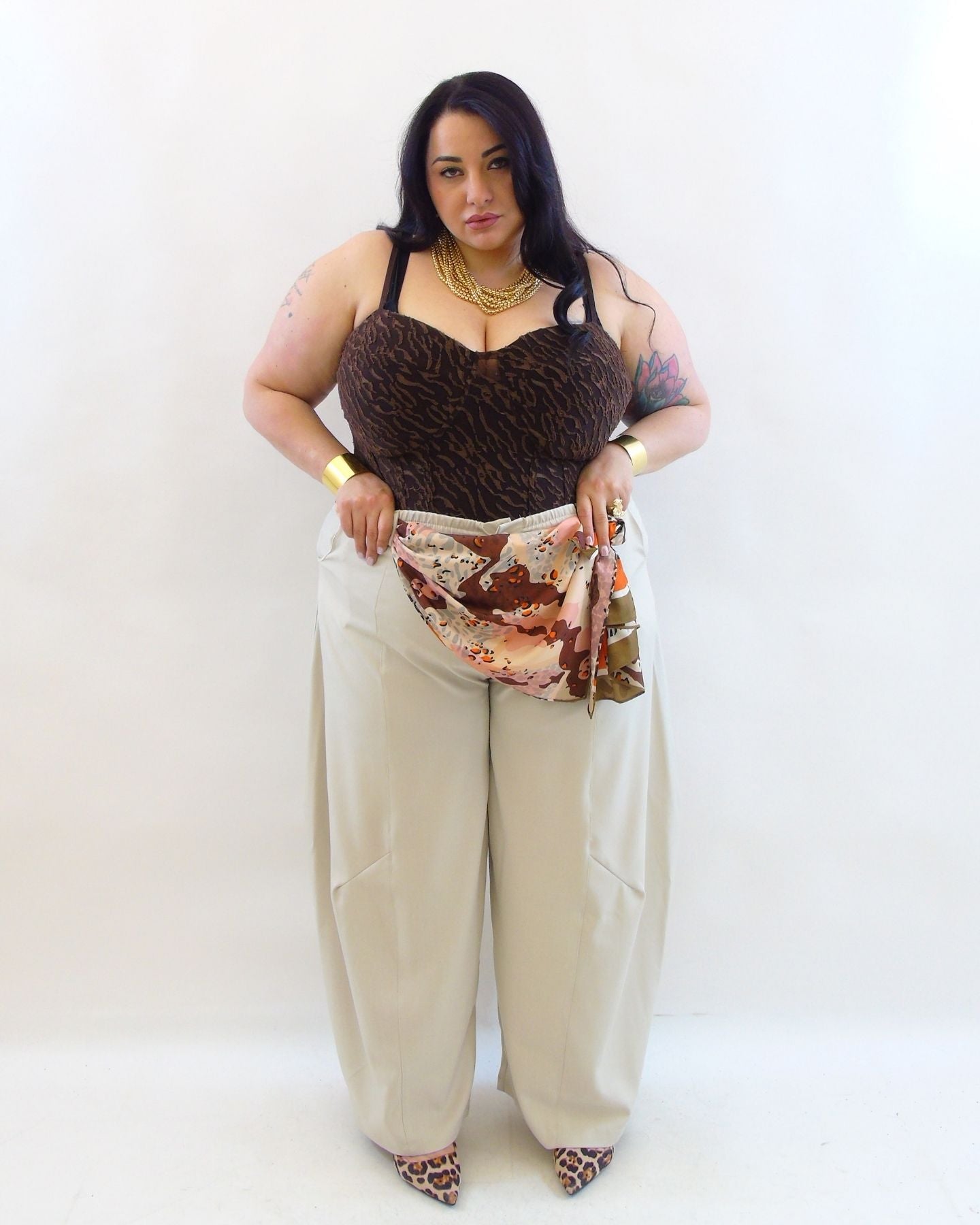 Pantalone ballon in tessuto 66693