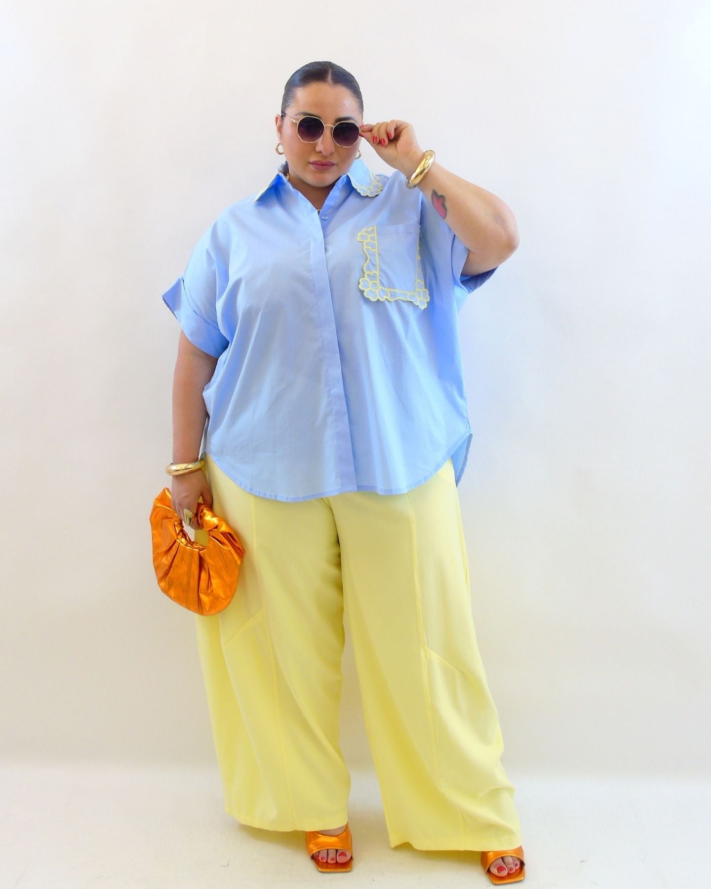 Pantalone ballon in tessuto 66693