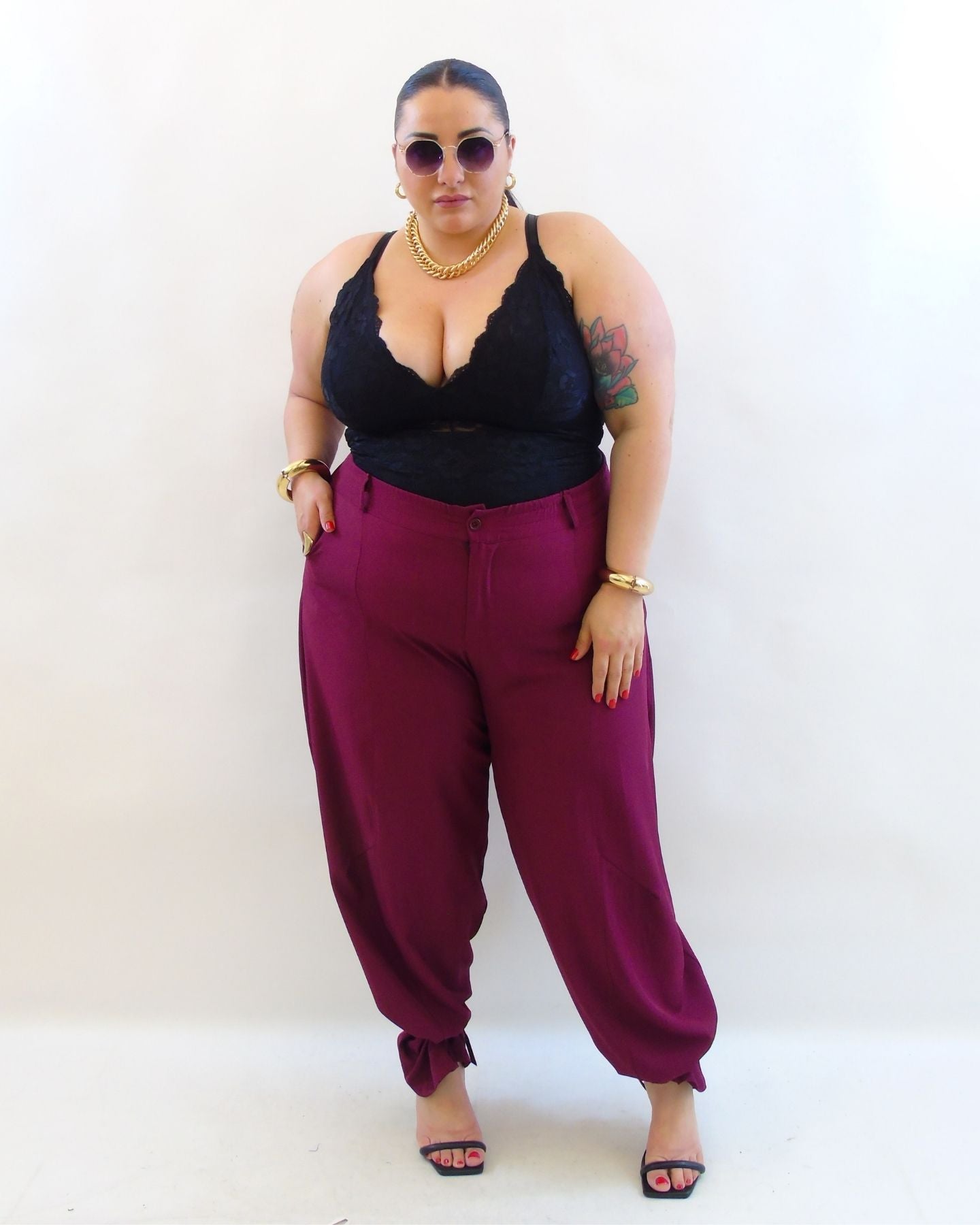 Pantalone ballon in tessuto 66693