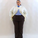 Pantalone palazzo gessato 11458