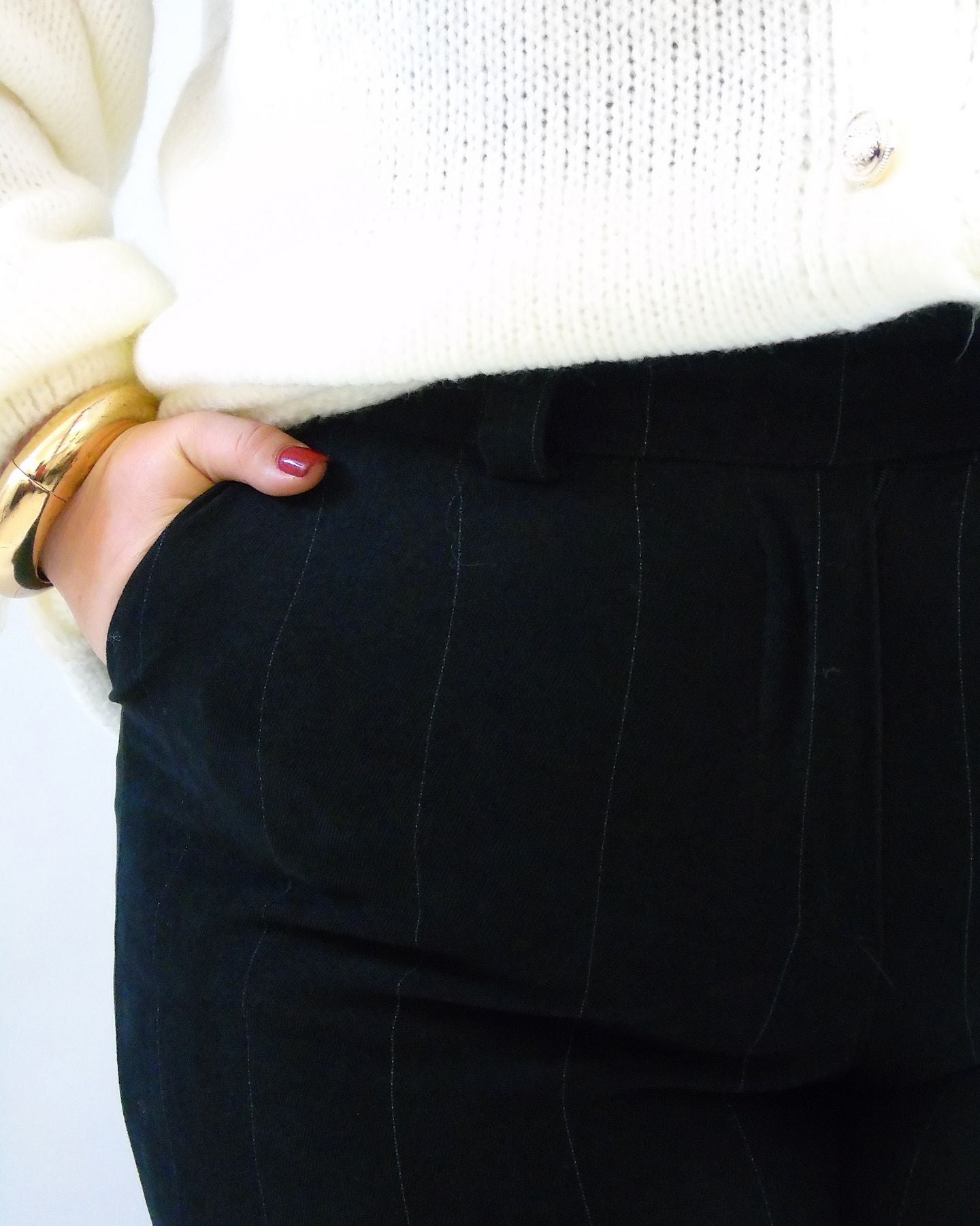 Pantalone palazzo gessato 11458