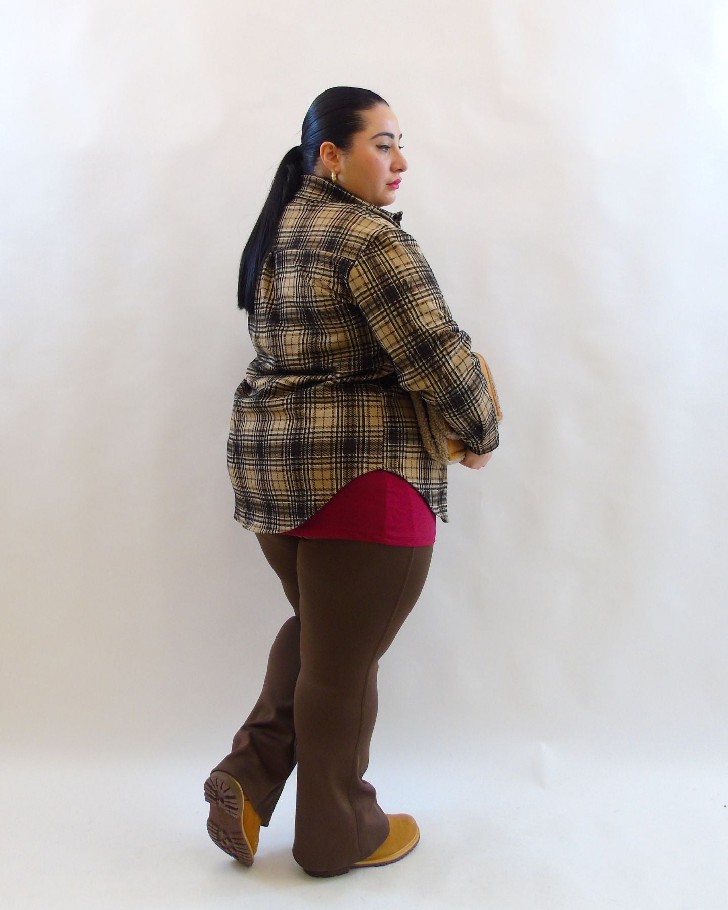 Leggings modellante  a palazzo felpato 9902