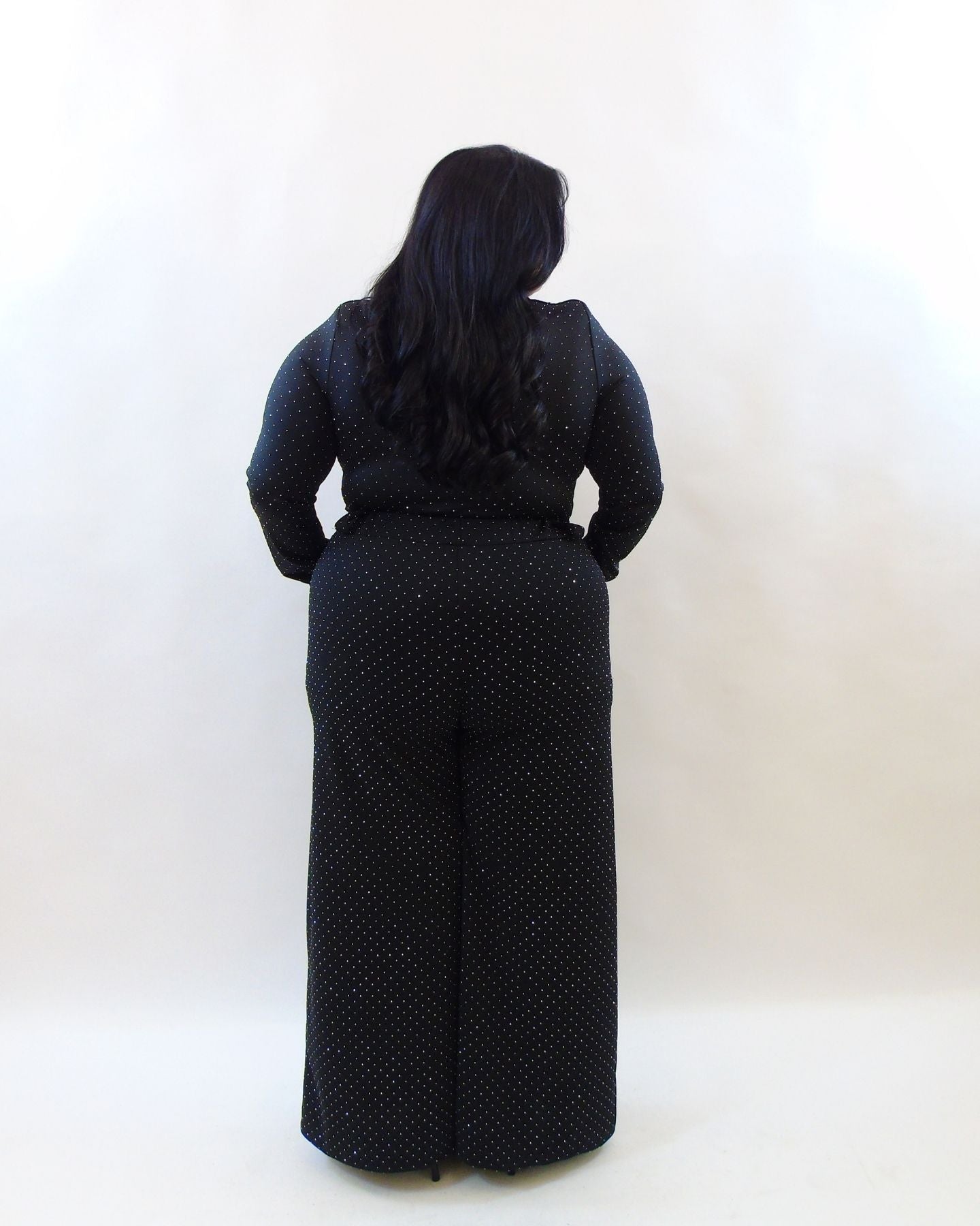 Pantalone brillantini palazzo 111885