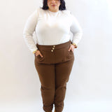 Pantalone bottoni oro 26732