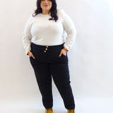 Pantalone bottoni oro 26732