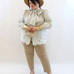 Pantalone bottoni oro 26732