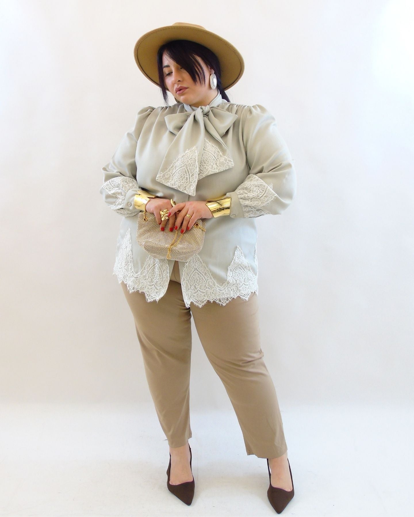 Pantalone bottoni oro 26732