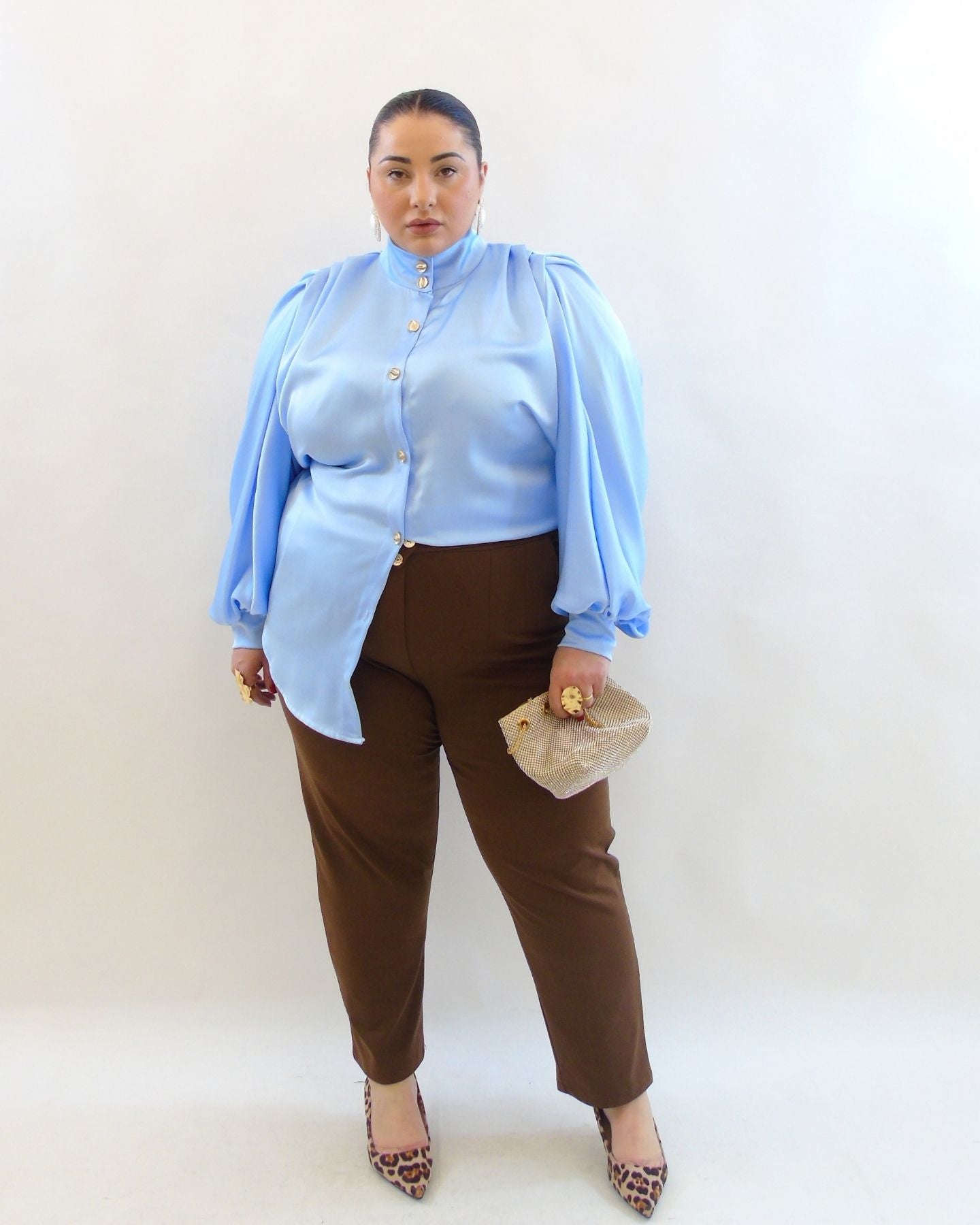 Pantalone bottoni oro 26732