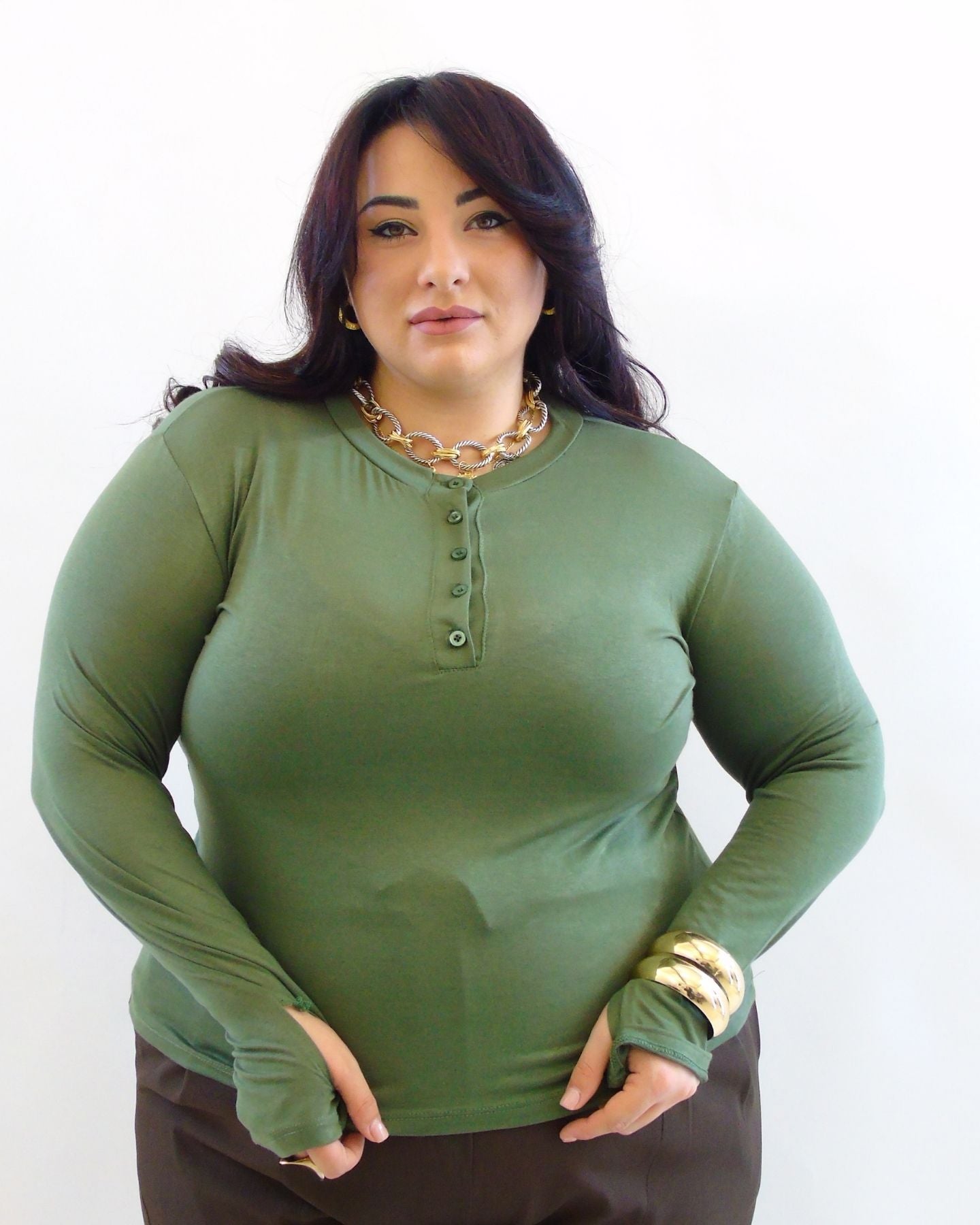 Maglia basic bottone 5551