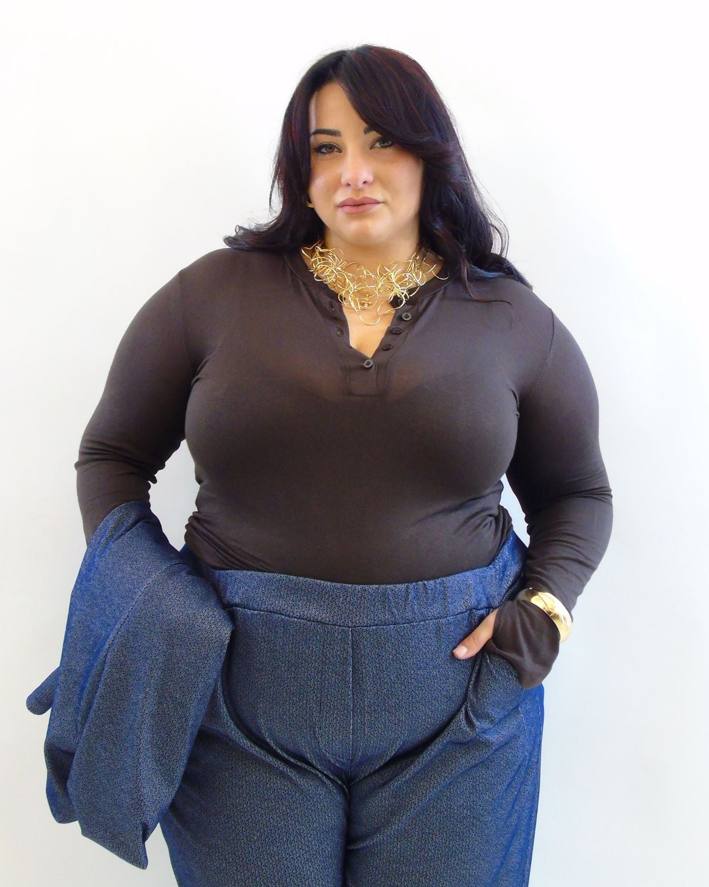 Maglia basic bottone 5551