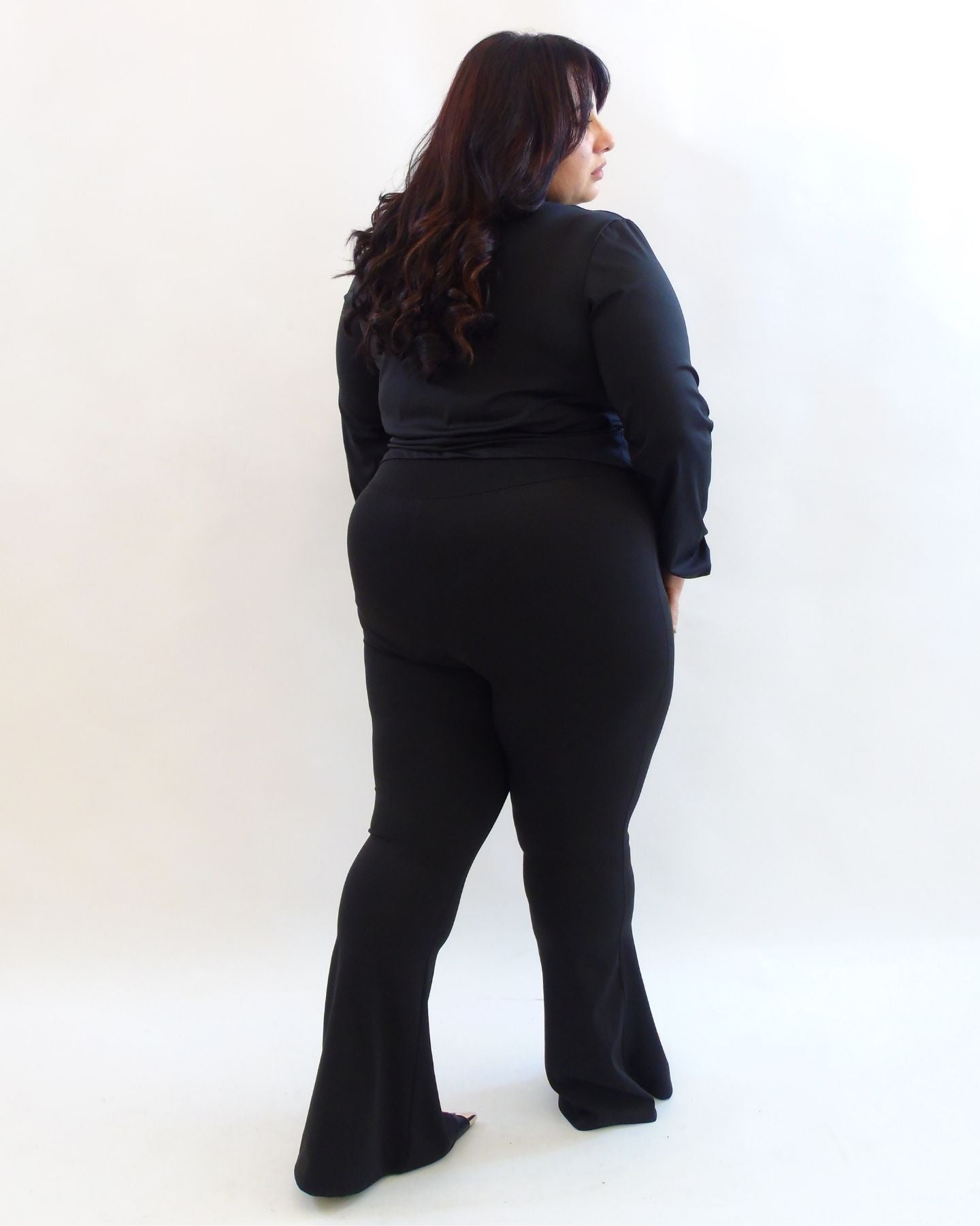 Pantalone fascia alta a zampa 2314