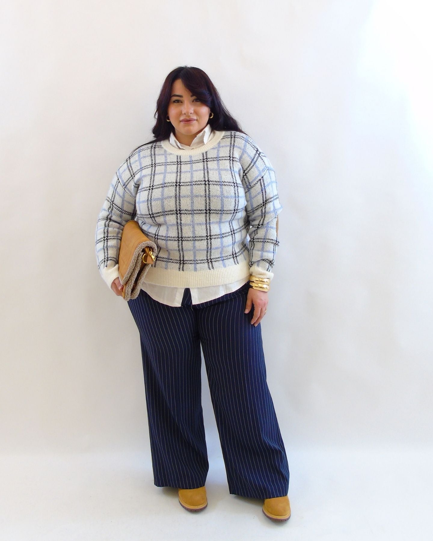 Pantalone gessato 240787