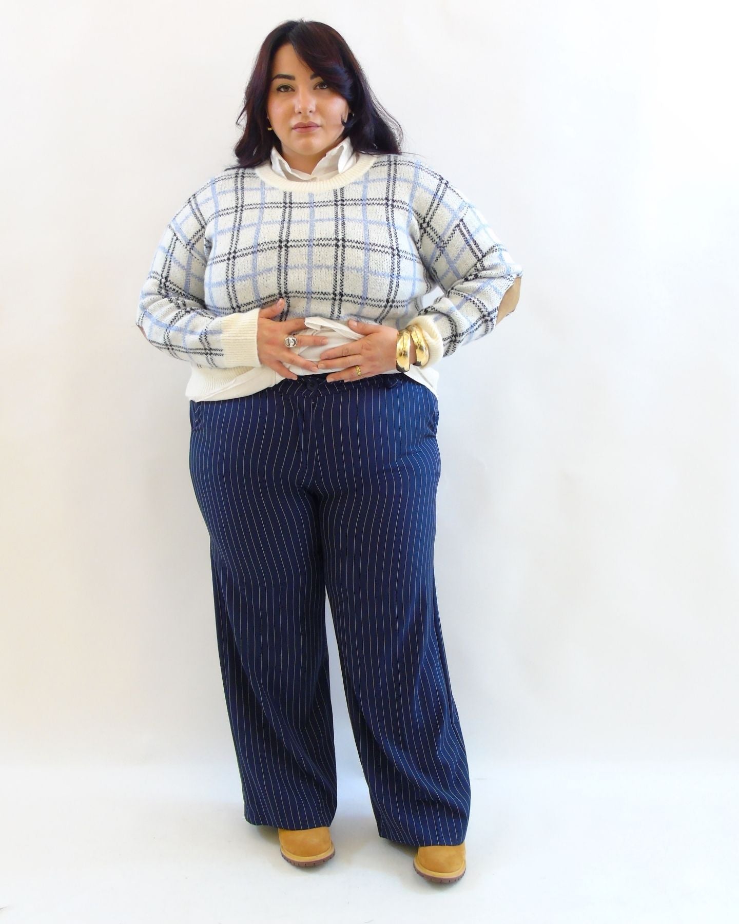 Pantalone gessato 240787