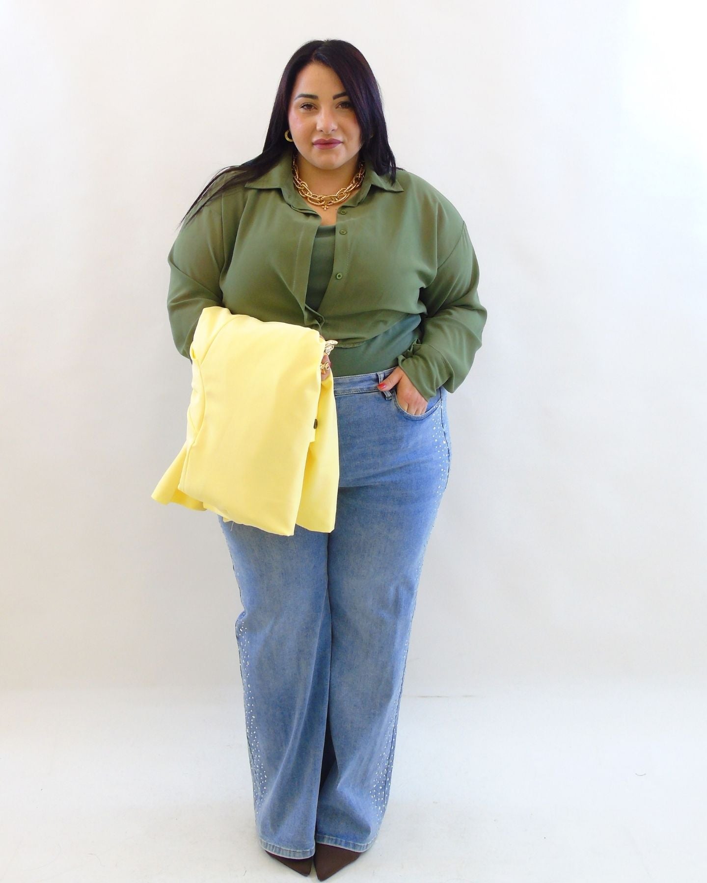 Jeans brillantini laterale 00355