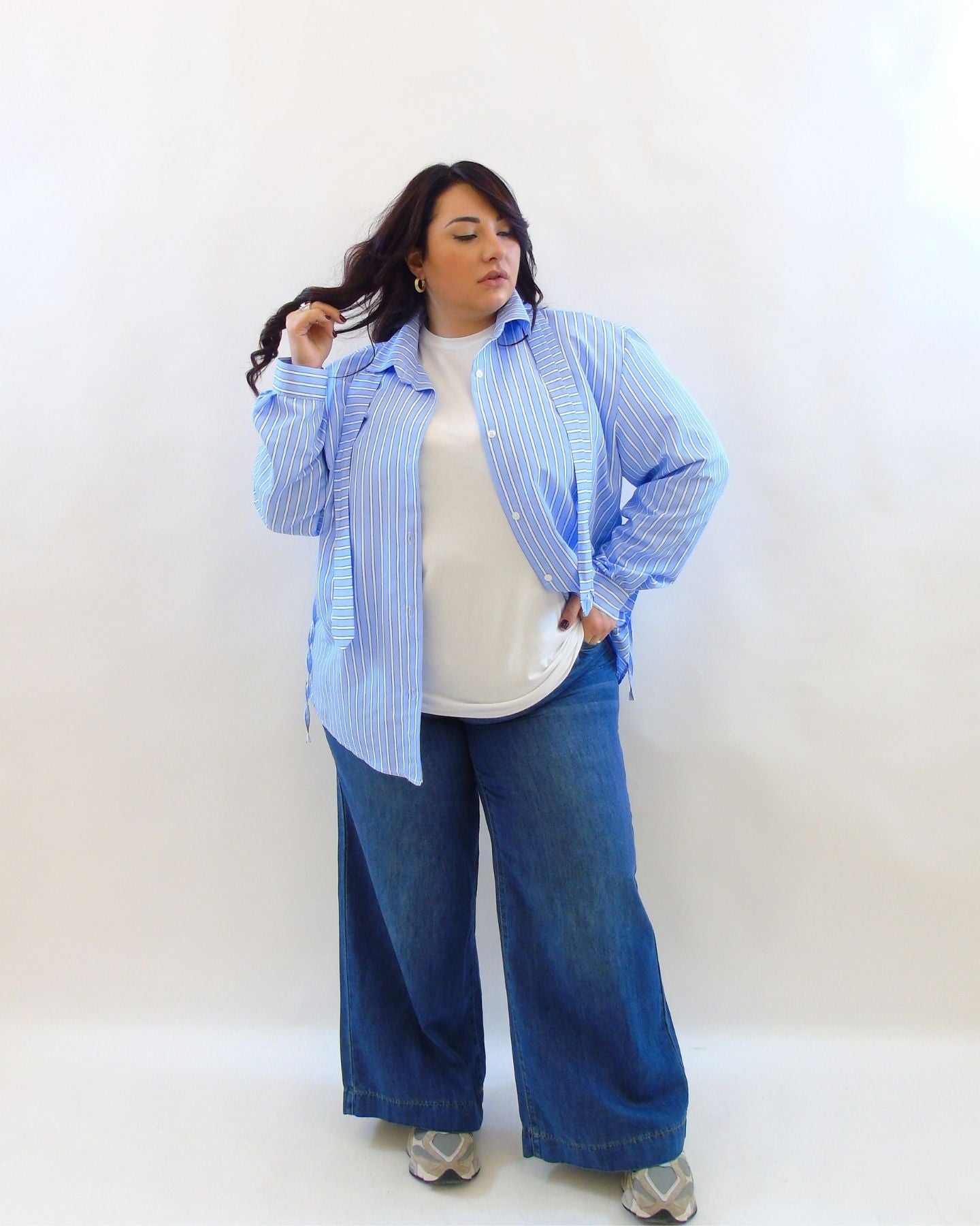 Jeans palazzo lavaggio 0045