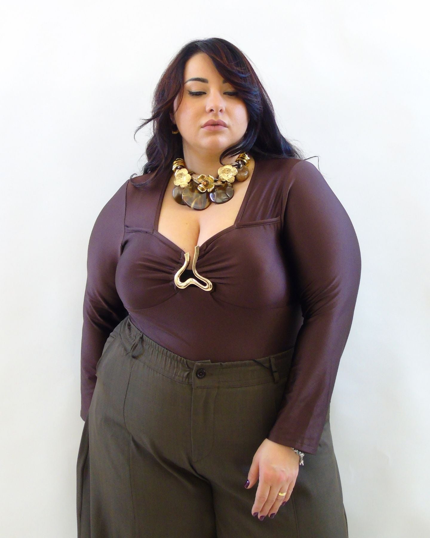 Blusa con coppa 28321