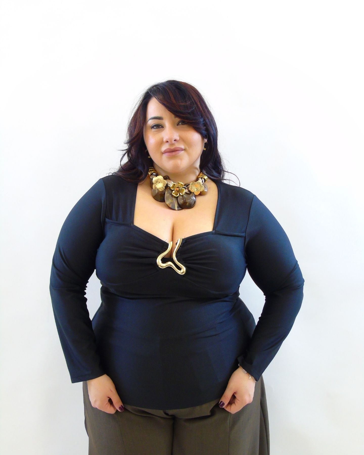 Blusa con coppa 28321