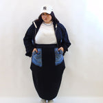 Gonna con dettagli in jeans 9005