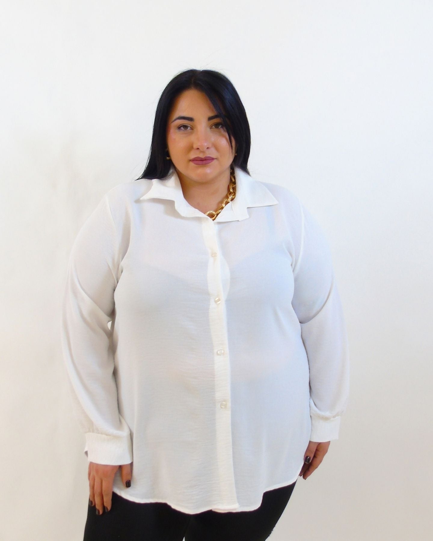 Camicia con pizzo sul retro 71211