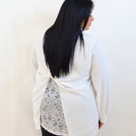 Camicia con pizzo sul retro 71211