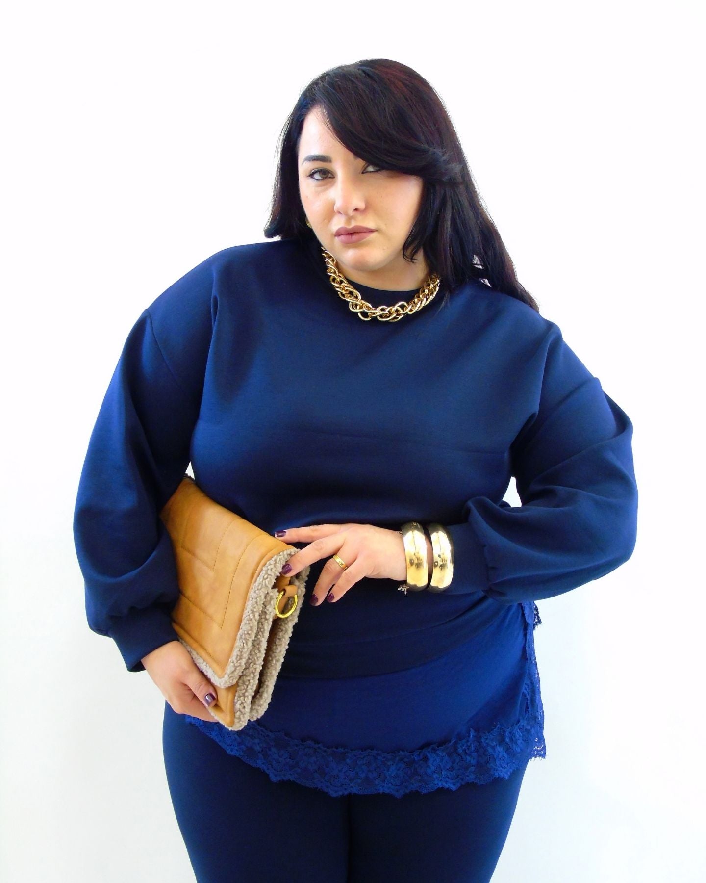 Coordinato con pizzo laterale 60753