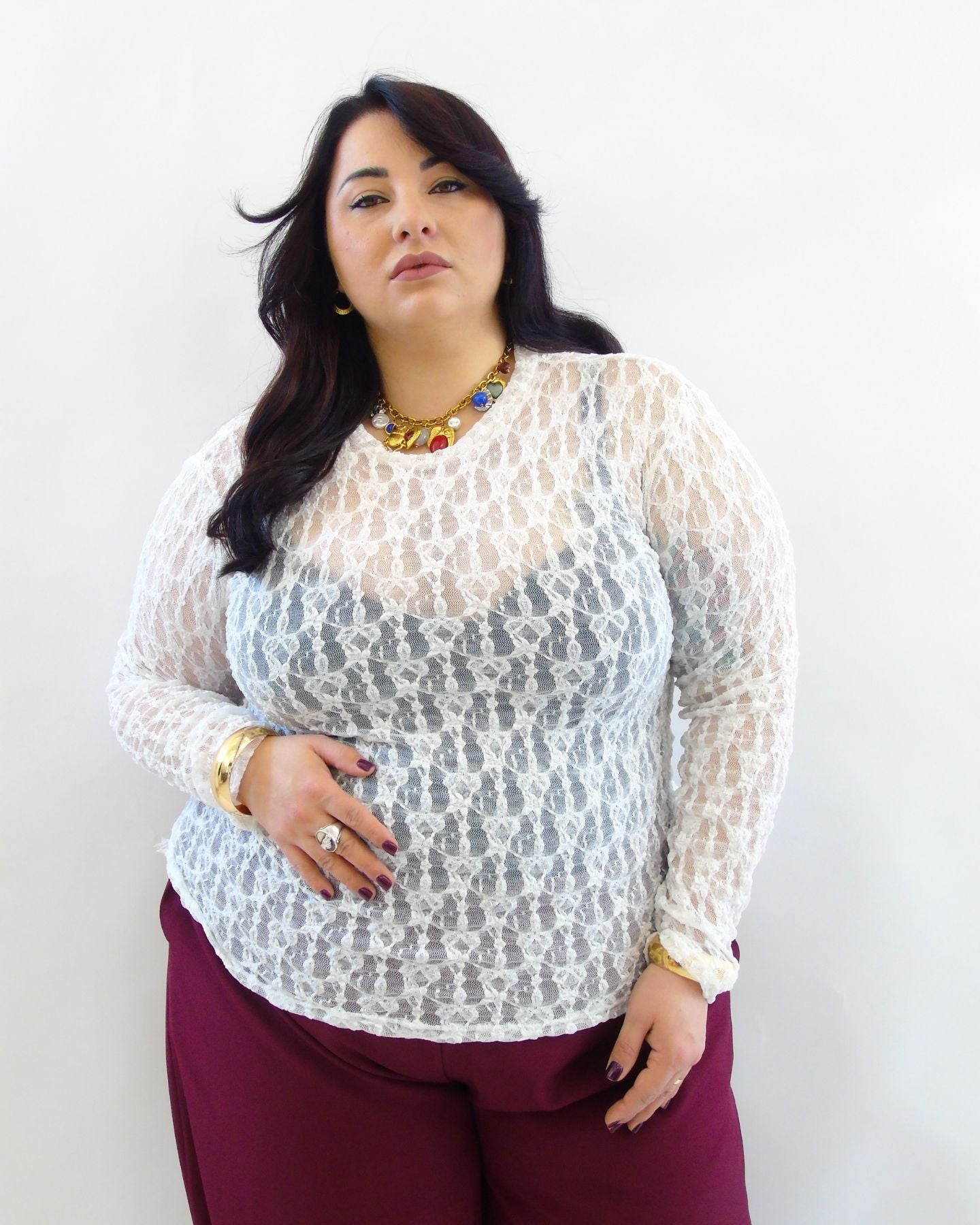 Maglia in pizzo 10123