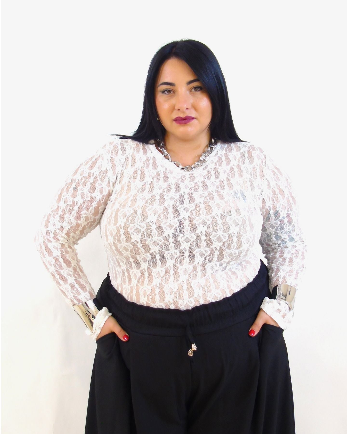 Maglia in pizzo 10123