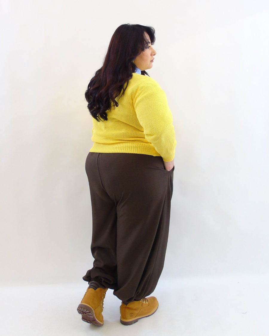 Pantalone ballon con bottone sul fondo 2118