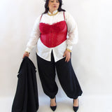 Pantalone ballon con bottone sul fondo 2118