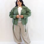 Pantalone ballon con bottone sul fondo 2118