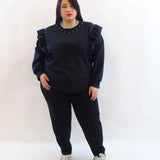 Pantalone con borchie 15767
