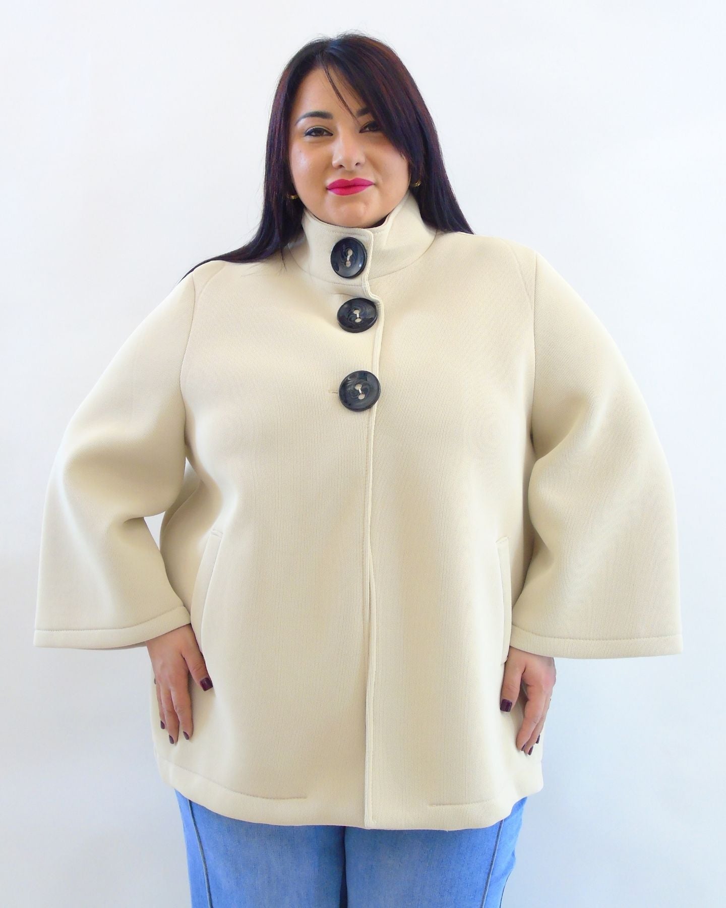 Cappotto primaverile in tessuto 31829