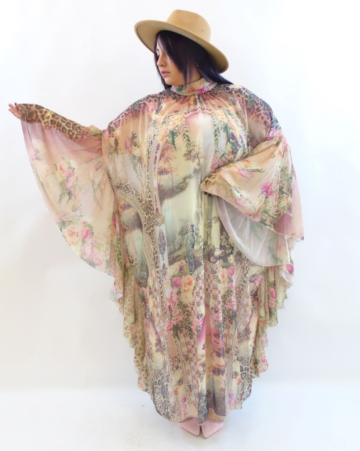 Abito chiffon fantasia 2159