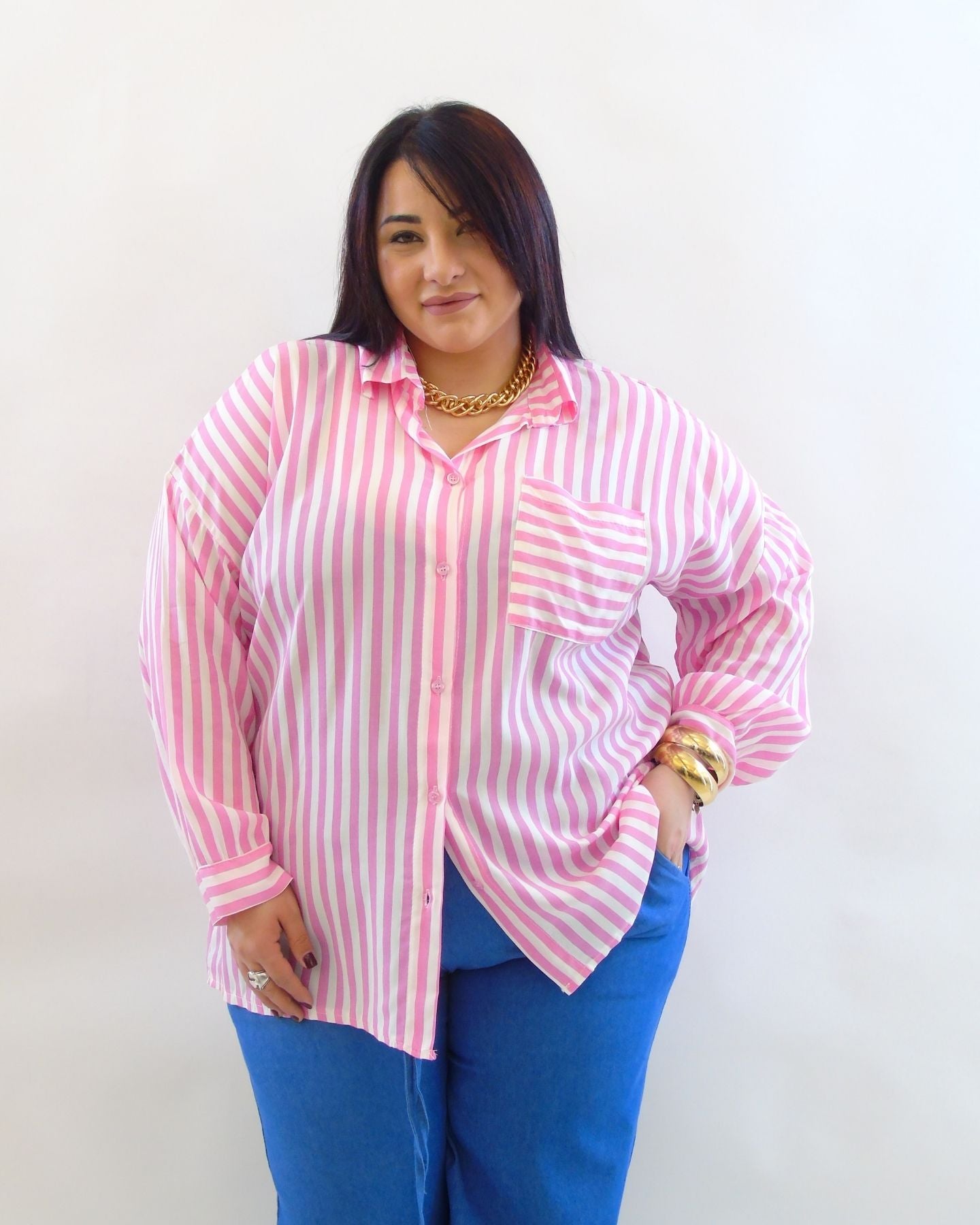 Camicia a righe 23155