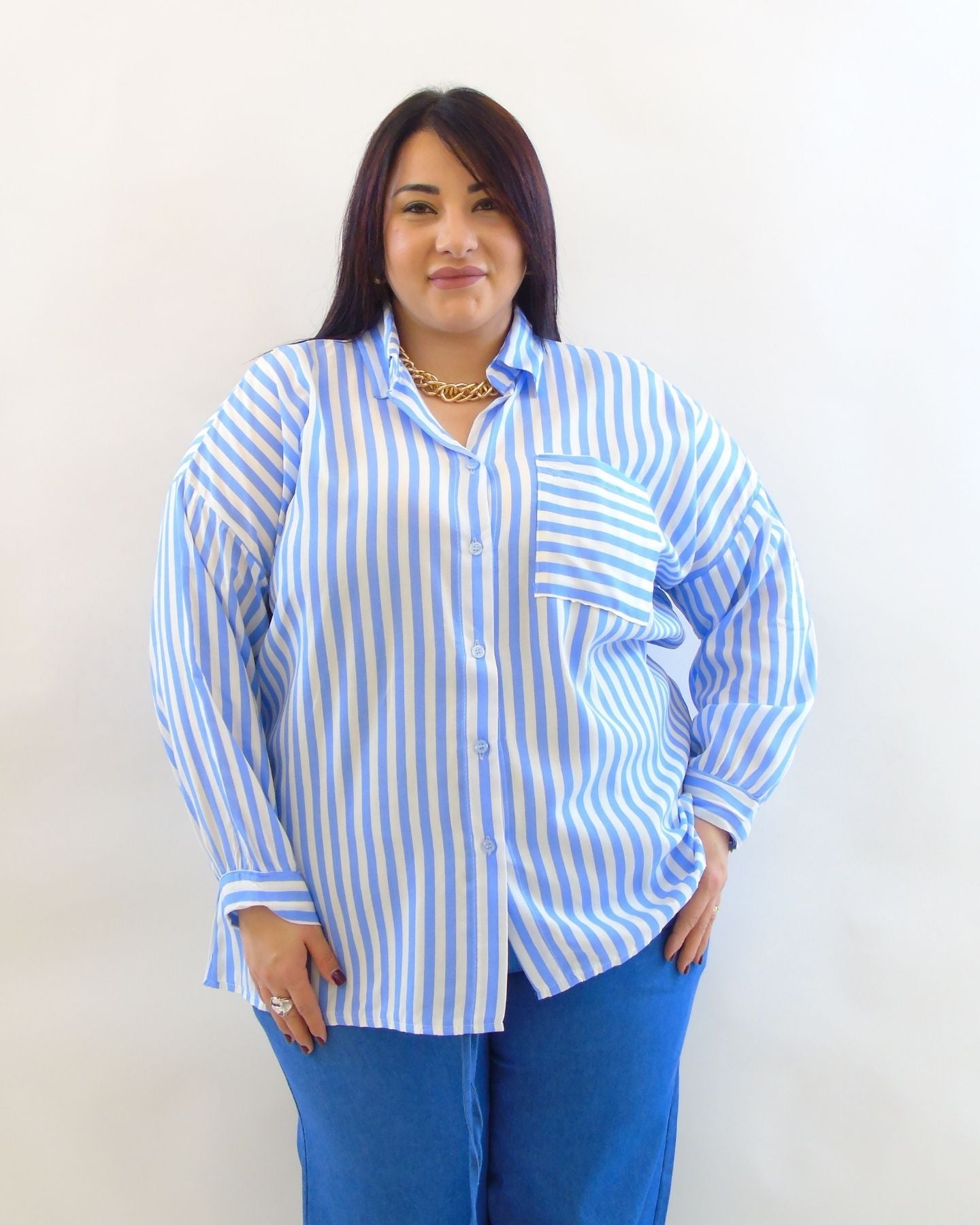 Camicia a righe 23155