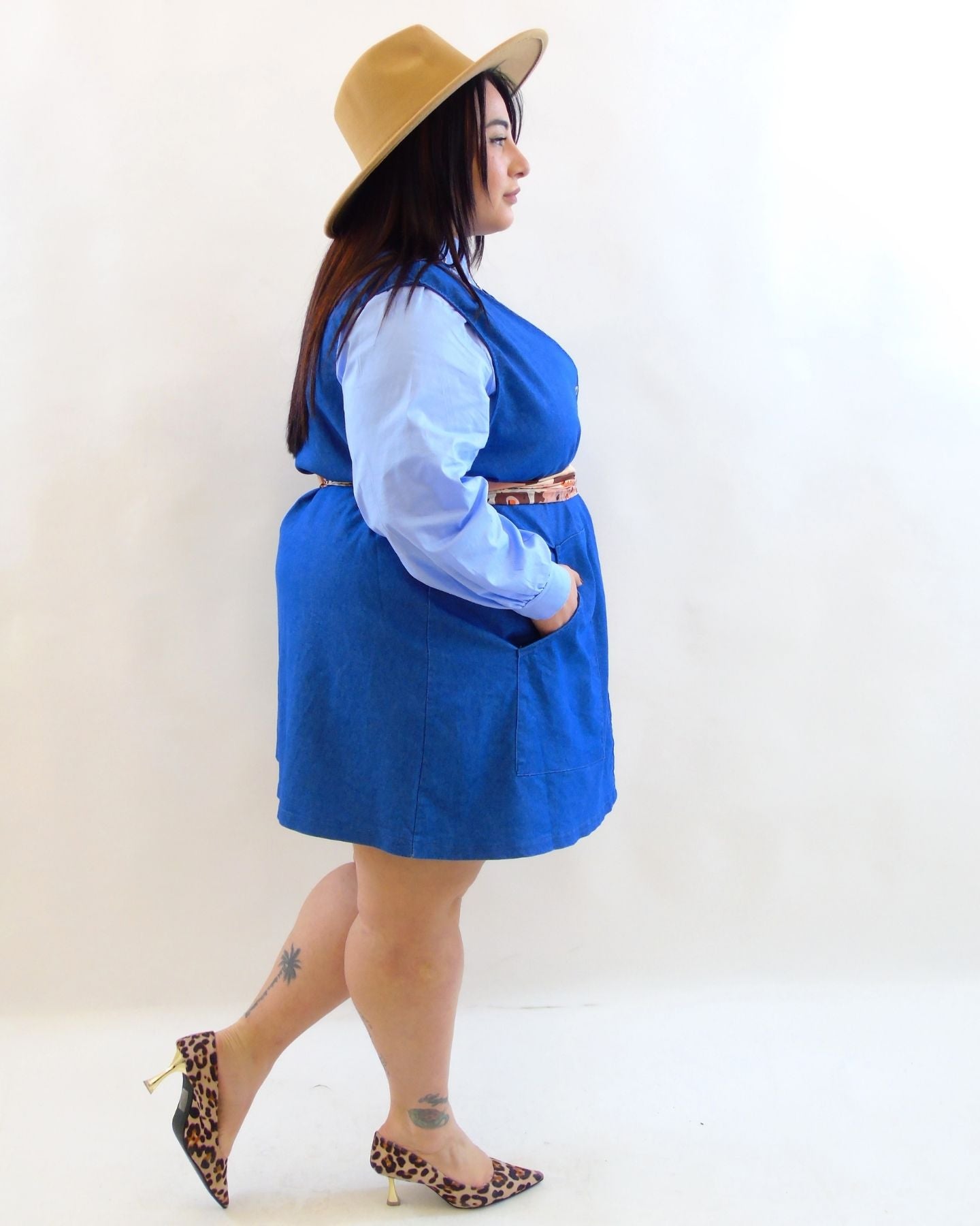 Abito smanicato in jeans 5156