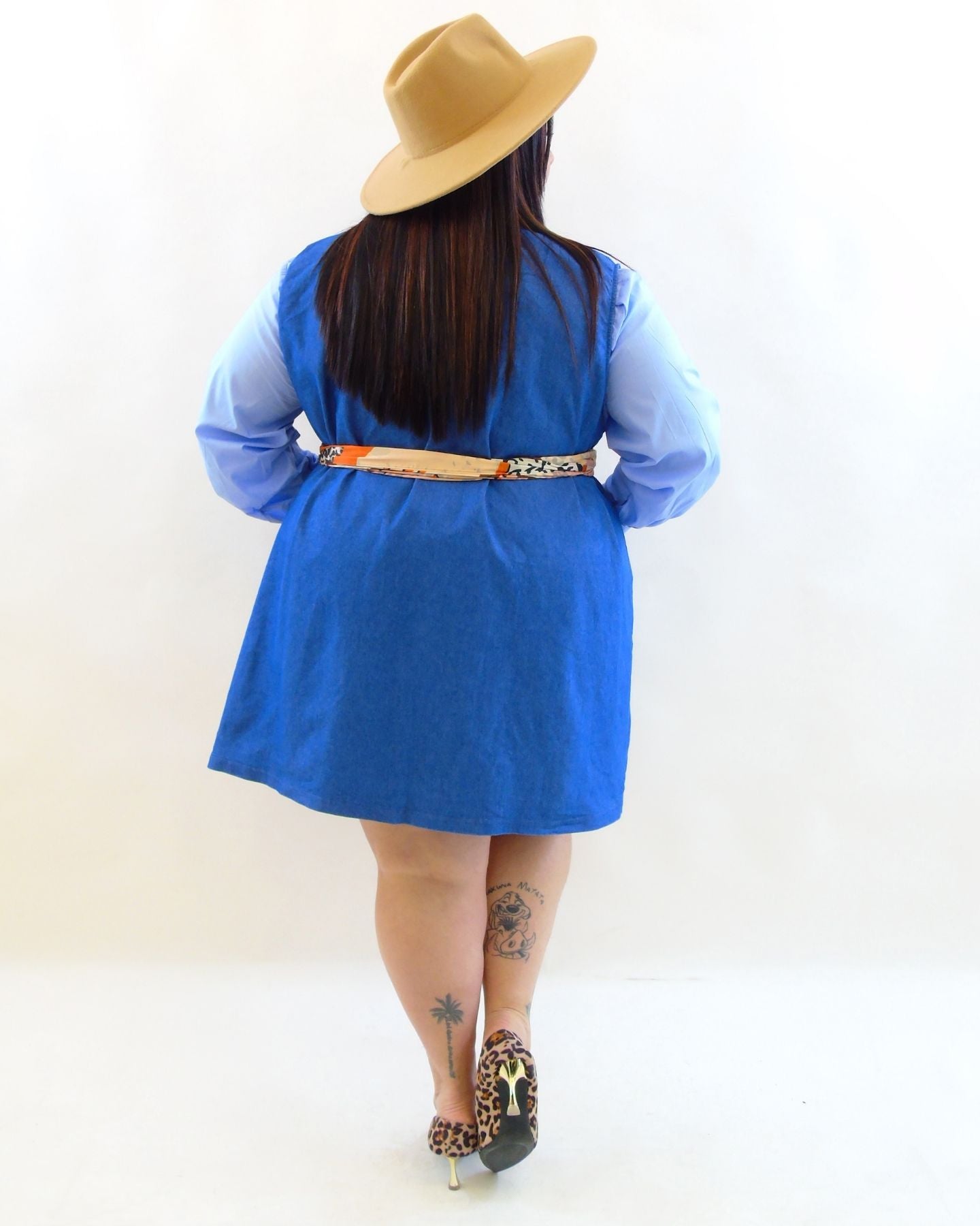 Abito smanicato in jeans 5156