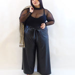 Pantalone in simil pelle 3814