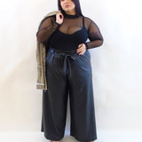 Pantalone in simil pelle 3814