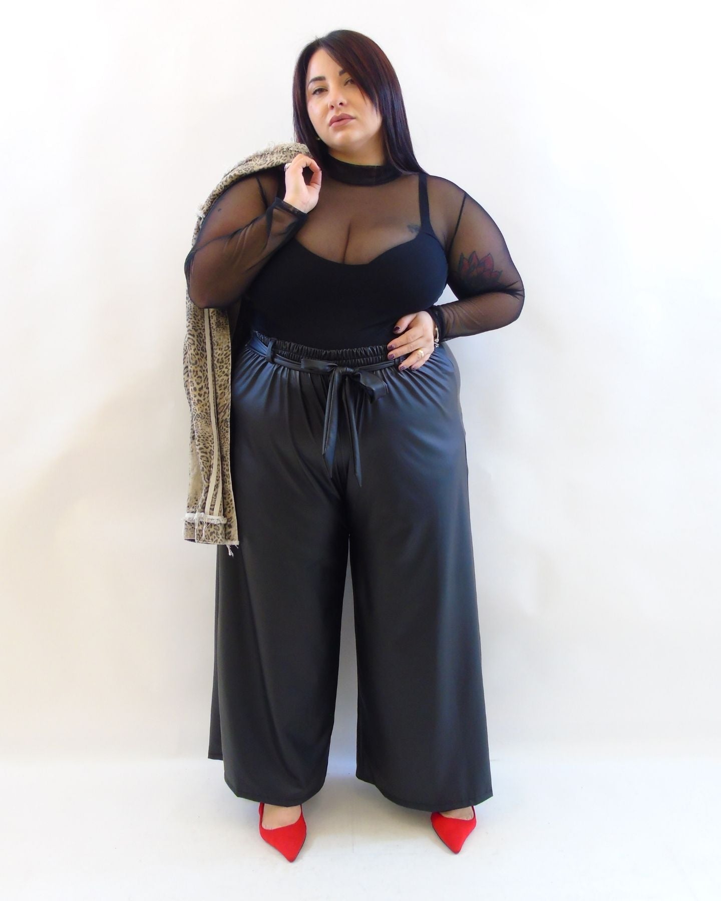 Pantalone in simil pelle 3814