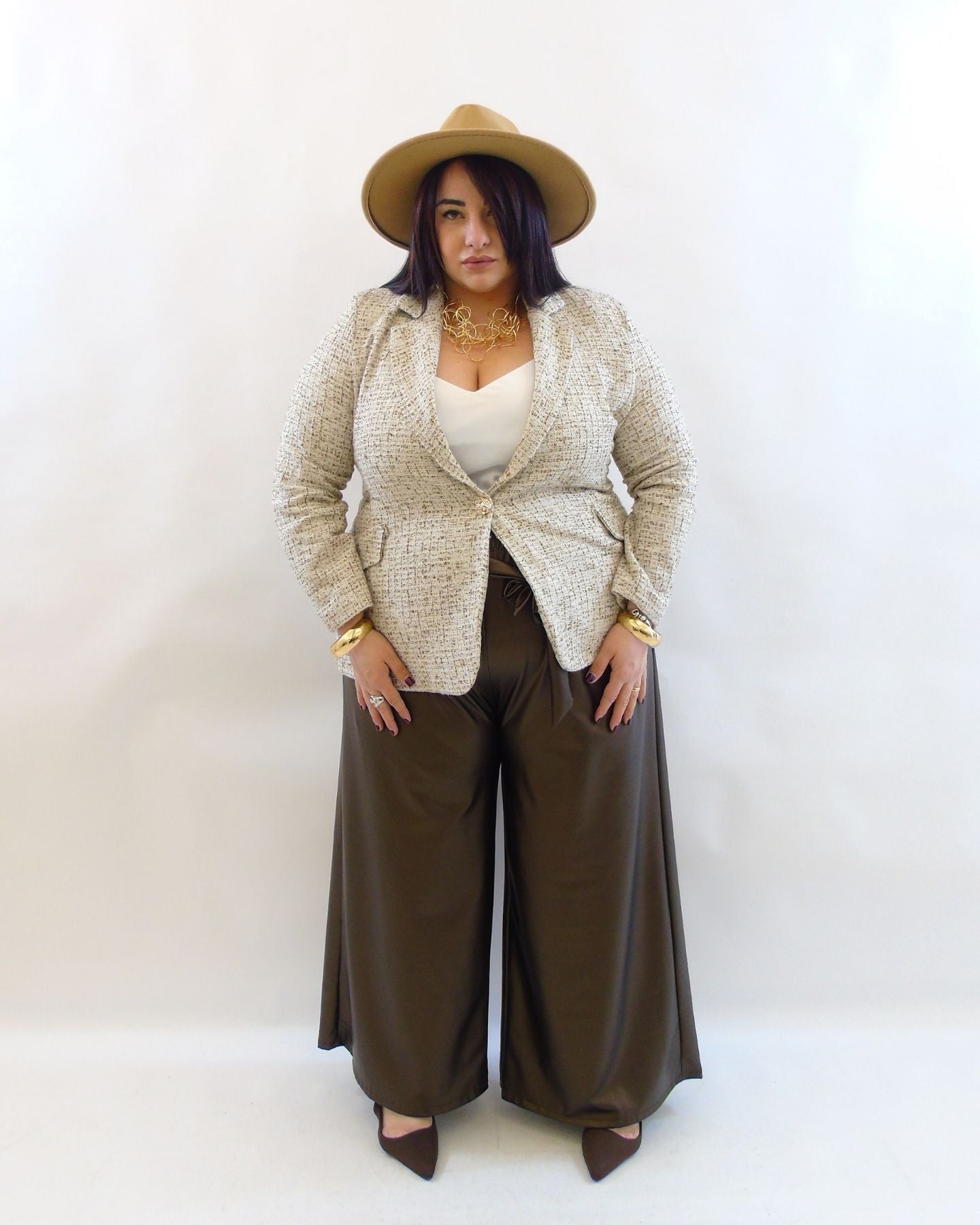 Pantalone in simil pelle 3814