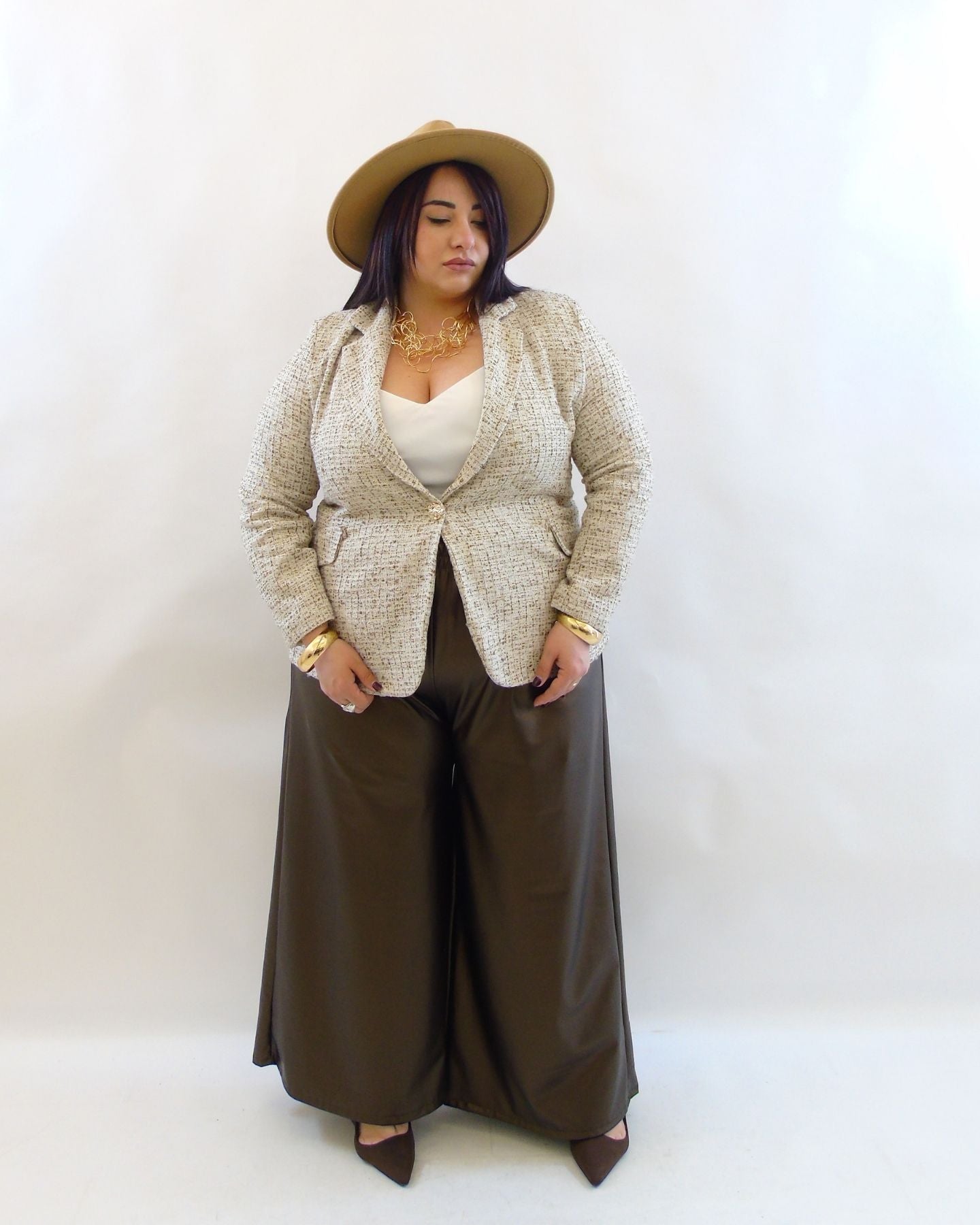 Pantalone in simil pelle 3814