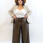 Pantalone in simil pelle 3814