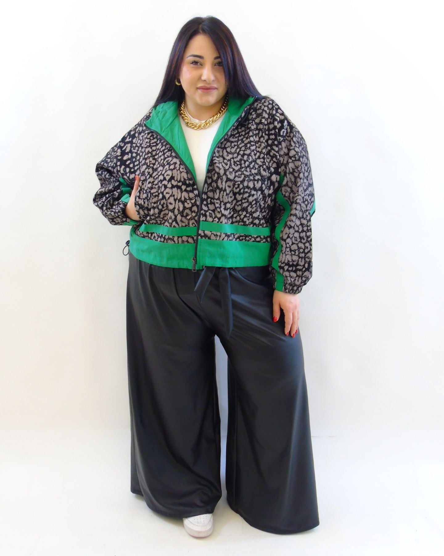 Pantalone in simil pelle 3814