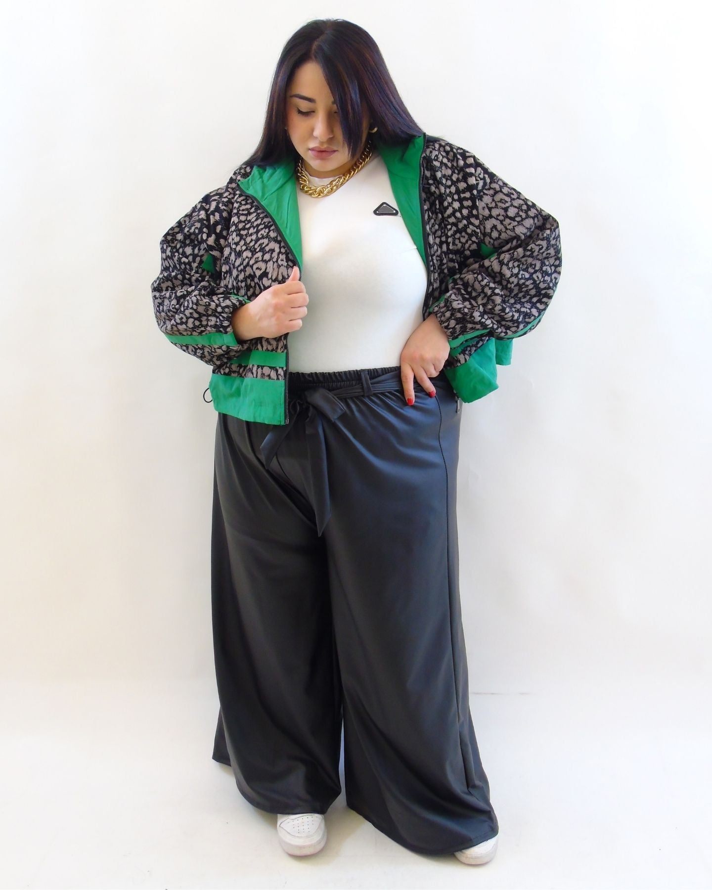 Pantalone in simil pelle 3814