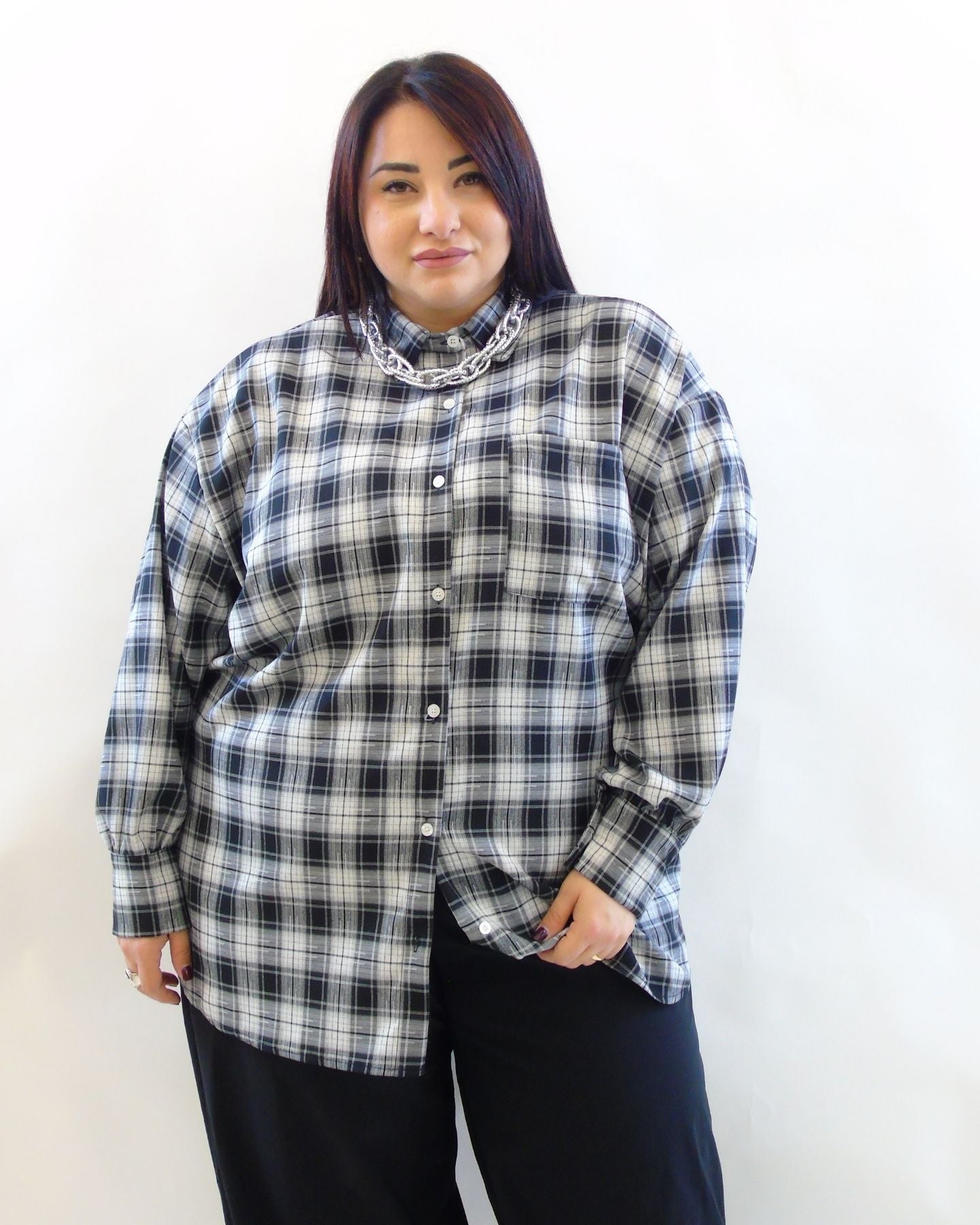 Camicia a quadri 18935