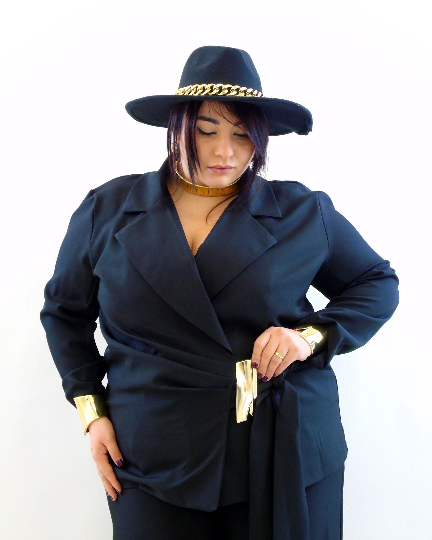 Coordinato con dettaglio oro 5422